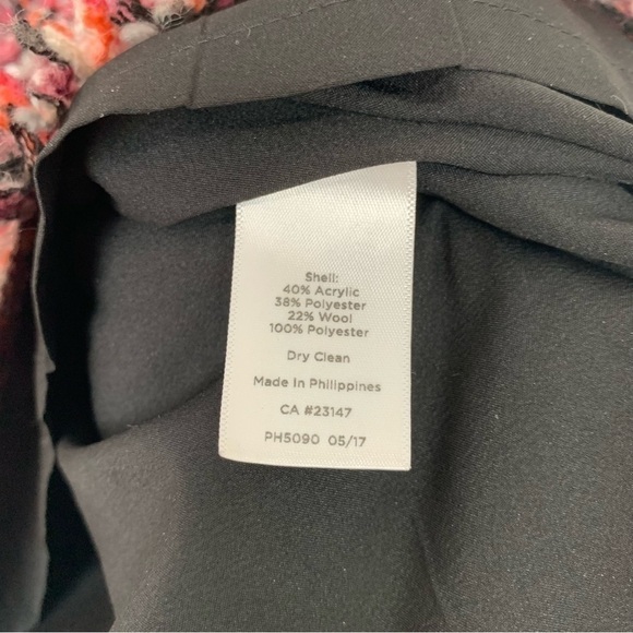 Talbots A-Line Wool Blend Pink Red Tweed Skirt Size 6 - Picture 8 of 9